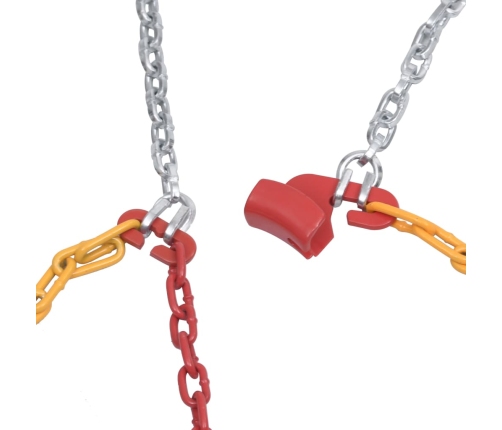 vidaXL auto riepu sniega ķēdes, 2 gab., 16 mm, apvidus auto, 4x4, 400