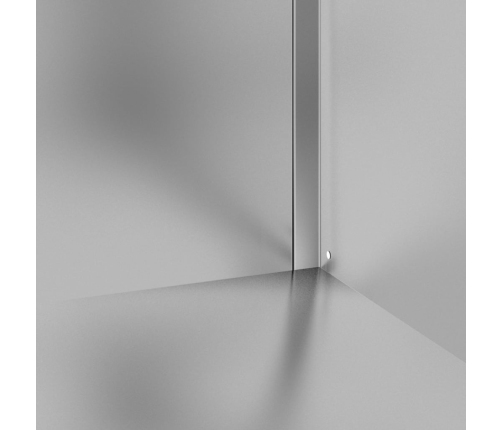 vidaXL virtuves darba galds ar skapīti, 60x60x96 cm, tērauds