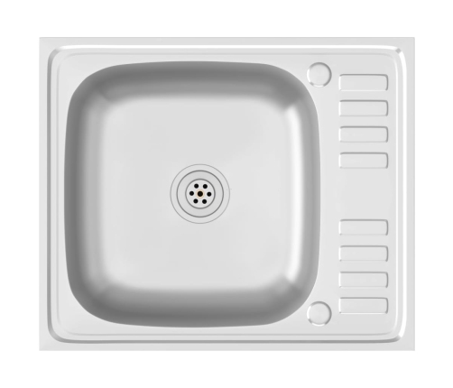 Virtuves Izlietne, 600X500X155 Mm, Nerūsējošs Tērauds Vidaxl