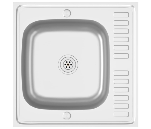 Virtuves Izlietne, 600X600X155 Mm, Nerūsējošs Tērauds Vidaxl