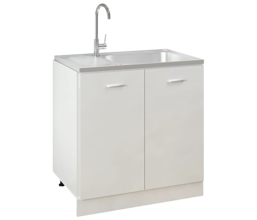 Virtuves Izlietne, 800X500X155 Mm, Nerūsējošs Tērauds Vidaxl