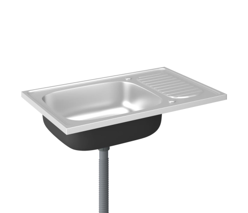 Virtuves Izlietne, 800X500X155 Mm, Nerūsējošs Tērauds Vidaxl