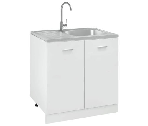 Virtuves Izlietne, 800X600X155 Mm, Nerūsējošs Tērauds Vidaxl