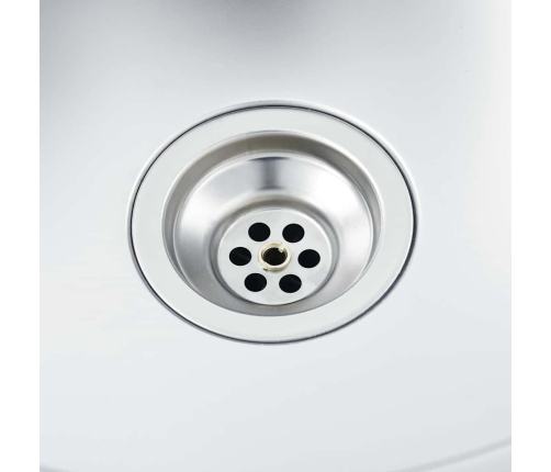 Virtuves Izlietne, 800X600X155 Mm, Nerūsējošs Tērauds Vidaxl