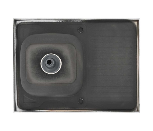 Virtuves Izlietne, 800X600X155 Mm, Nerūsējošs Tērauds Vidaxl