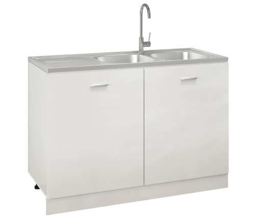 Virtuves Izlietne, 2 Bļodas, 1200X500X155Mm, Nerūsējošs Tērauds Vidaxl