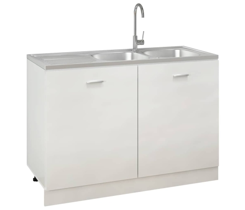 Virtuves Izlietne, 2 Bļodas, 1200X600X155Mm, Nerūsējošs Tērauds Vidaxl