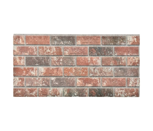 vidaXL 3D sienas paneļi, 10 gab., tumši brūnu un pelēku ķieģeļi, EPS