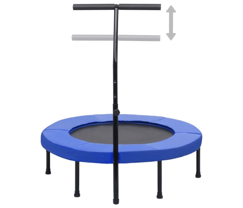 Fitnesa Batuts Ar Rokturi Un Aizsargapmali, 102 Cm Vidaxl