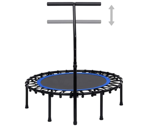 vidaXL fitnesa batuts ar rokturi, 102 cm