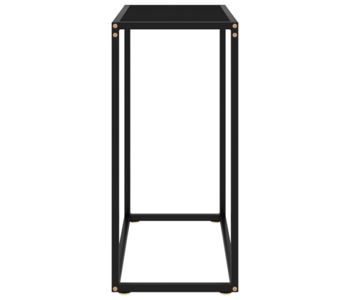 vidaXL konsoles galdiņš, melns, 60x35x75 cm, rūdīts stikls