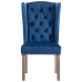 Virtuves Krēsli, 2 Gab., Zils Samts Vidaxl