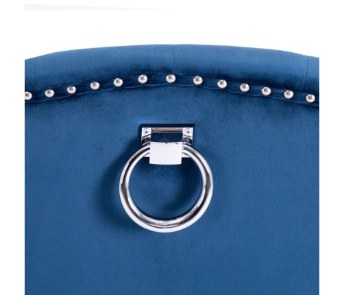 Virtuves Krēsli, 2 Gab., Zils Samts Vidaxl