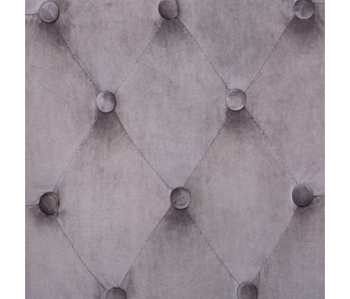 vidaXL virtuves krēsli, 2 gab., pelēks samts