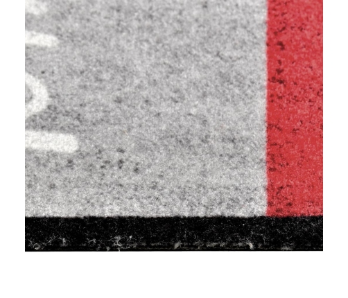 vidaXL virtuves paklājs, mazgājams, apdruka ar tomātiem, 45x150 cm