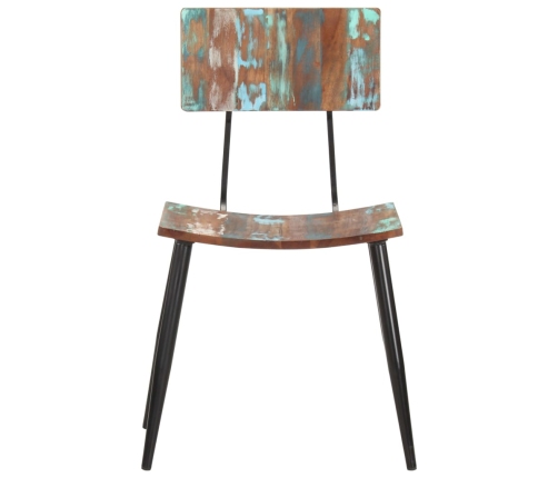 vidaXL virtuves krēsli, 4 gab., pārstrādāts masīvkoks