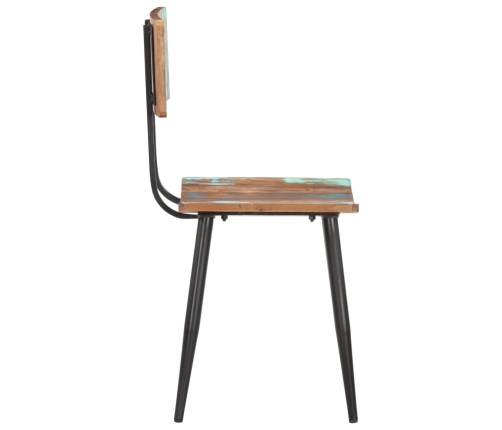 vidaXL virtuves krēsli, 4 gab., pārstrādāts masīvkoks