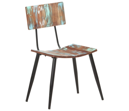 vidaXL virtuves krēsli, 4 gab., pārstrādāts masīvkoks