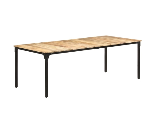 vidaXL virtuves galds, 220x100x76 cm, neapstrādāts mango koks