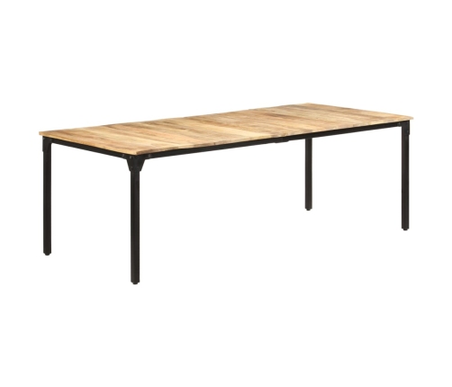 vidaXL virtuves galds, 220x100x76 cm, neapstrādāts mango koks