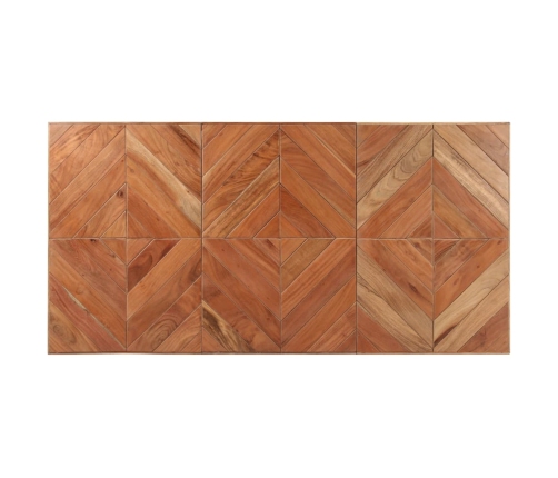 vidaXL virtuves galds, 140x70x76 cm, akācijas un mango masīvkoks