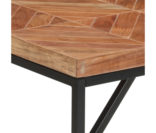 vidaXL virtuves galds, 140x70x76 cm, akācijas un mango masīvkoks