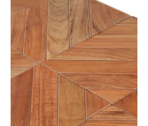 vidaXL virtuves galds, 140x70x76 cm, akācijas un mango masīvkoks