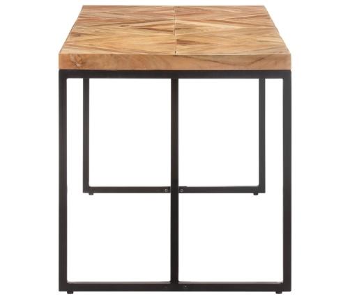 vidaXL virtuves galds, 160x70x76 cm, akācijas un mango masīvkoks