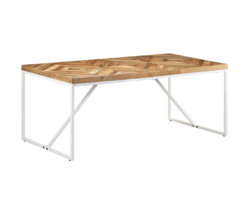 vidaXL virtuves galds, 180x90x76 cm, akācijas, mango masīvkoks