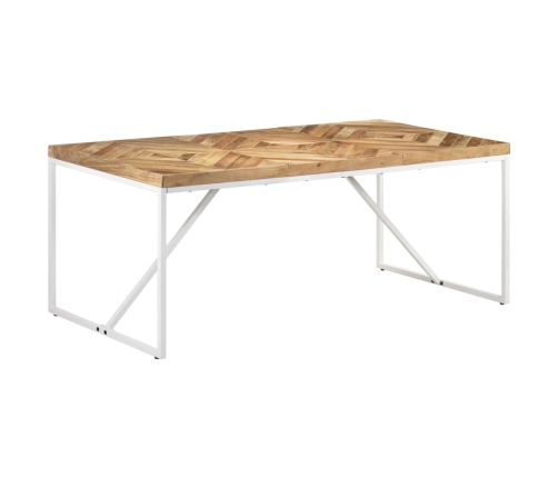 vidaXL virtuves galds, 180x90x76 cm, akācijas, mango masīvkoks