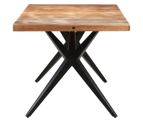 vidaXL virtuves galds, 160x80x76 cm, akācijas masīvkoks