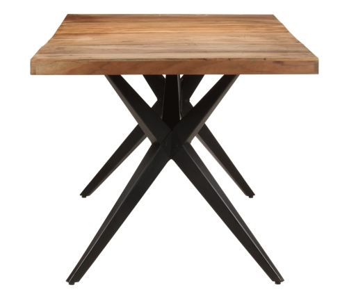 vidaXL virtuves galds, 200x90x76 cm, akācijas masīvkoks