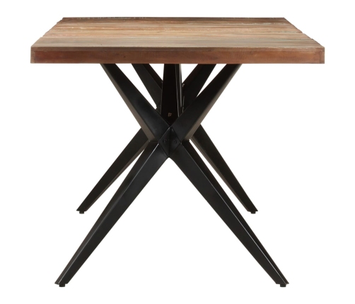 vidaXL virtuves galds, 200x90x76 cm, pārstrādāts masīvkoks