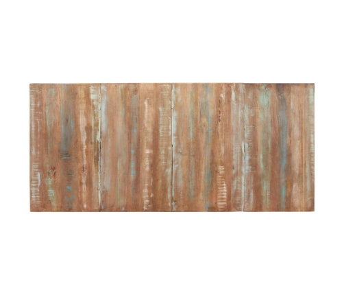 vidaXL virtuves galds, 200x90x76 cm, pārstrādāts masīvkoks
