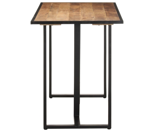 vidaXL virtuves galds, 120 cm, neapstrādāts mango koks