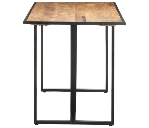 vidaXL virtuves galds, 140 cm, neapstrādāts mango koks