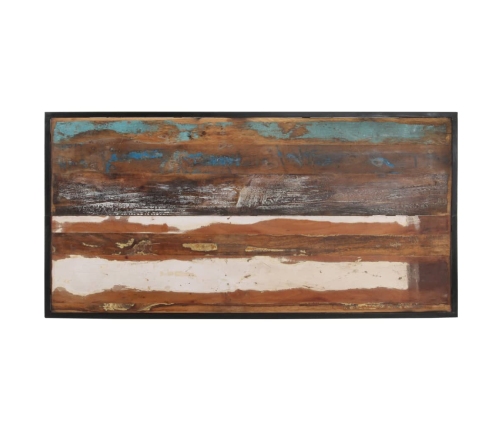 vidaXL virtuves galds, 140 cm, pārstrādāts masīvkoks