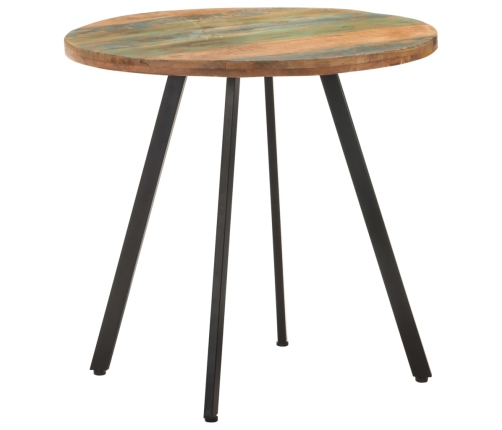 vidaXL virtuves galds, 80 cm, pārstrādāts masīvkoks