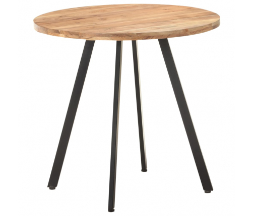 vidaXL virtuves galds, 80 cm, akācijas masīvkoks