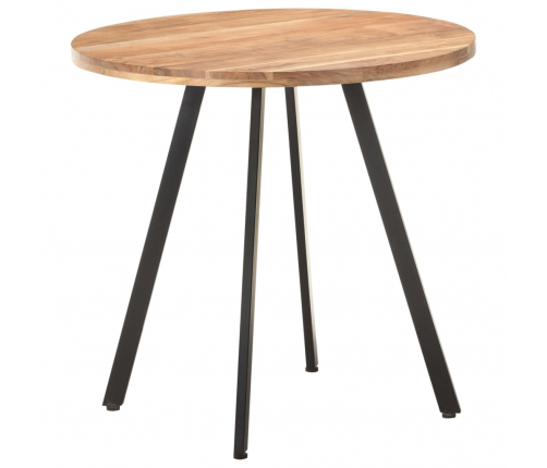 vidaXL virtuves galds, 80 cm, akācijas masīvkoks