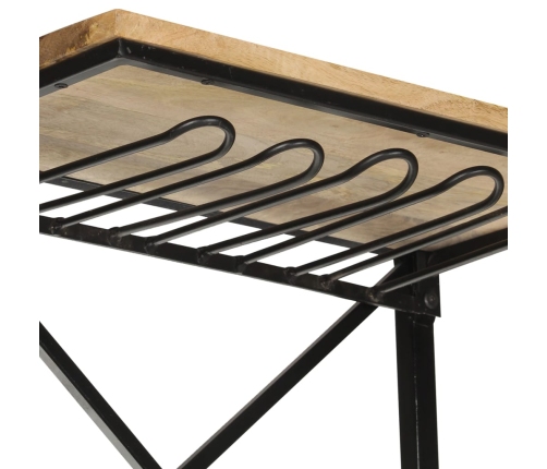 Vīna Plaukts Ar Traktora Detaļām, 49X31X172 Cm, Mango Koks Vidaxl