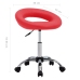vidaXL grozāms darba krēsls, sarkana mākslīgā āda