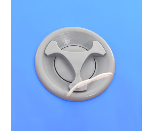 vidaXL piepūšams vingrošanas rullis ar pumpi, 120x90 cm, zils PVC