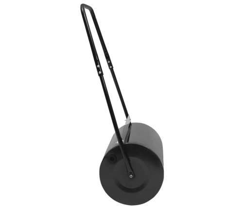 vidaXL zālāja rullis, melns, 63 cm, 50 L