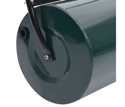 vidaXL zālāja rullis, zaļš un melns, 63 cm, 50 L