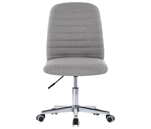 vidaXL virtuves krēsli, 4 gab., gaiši pelēks audums