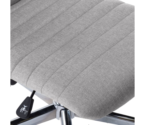 vidaXL virtuves krēsli, 6 gab., gaiši pelēks audums