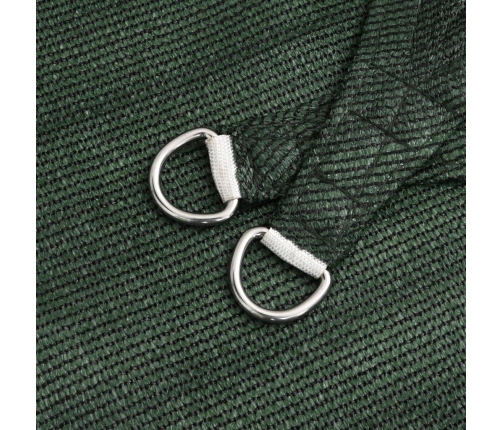 vidaXL saulessargs, 160 g/m², tumši zaļš, 4x4x4 m, HDPE