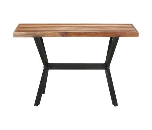 vidaXL virtuves galds, 120x60x75 cm, masīvkoks ar medus apdari