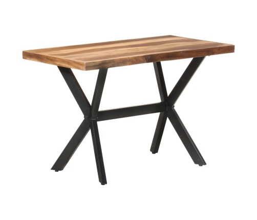 vidaXL virtuves galds, 120x60x75 cm, masīvkoks ar medus apdari